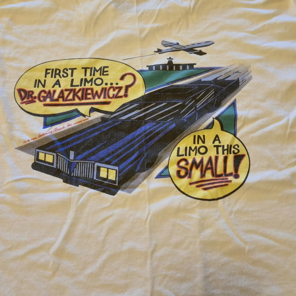 Vintage 90's Bud Light Promo‎ Tee "Yes, I Am!" Size Extra Large - Picture 5 of 14